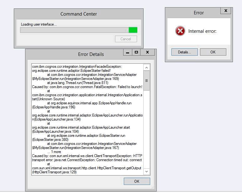 Error connection timeout