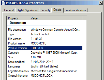 vb6 no carga mscomctl ocx en visual basic 6.0 windows 7