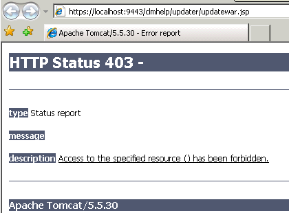 403 forbidden error - Attempt to access .jspa, .jspx, or .jsp