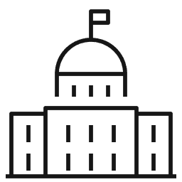 clickable icon, click down arrow to go to selected tab content