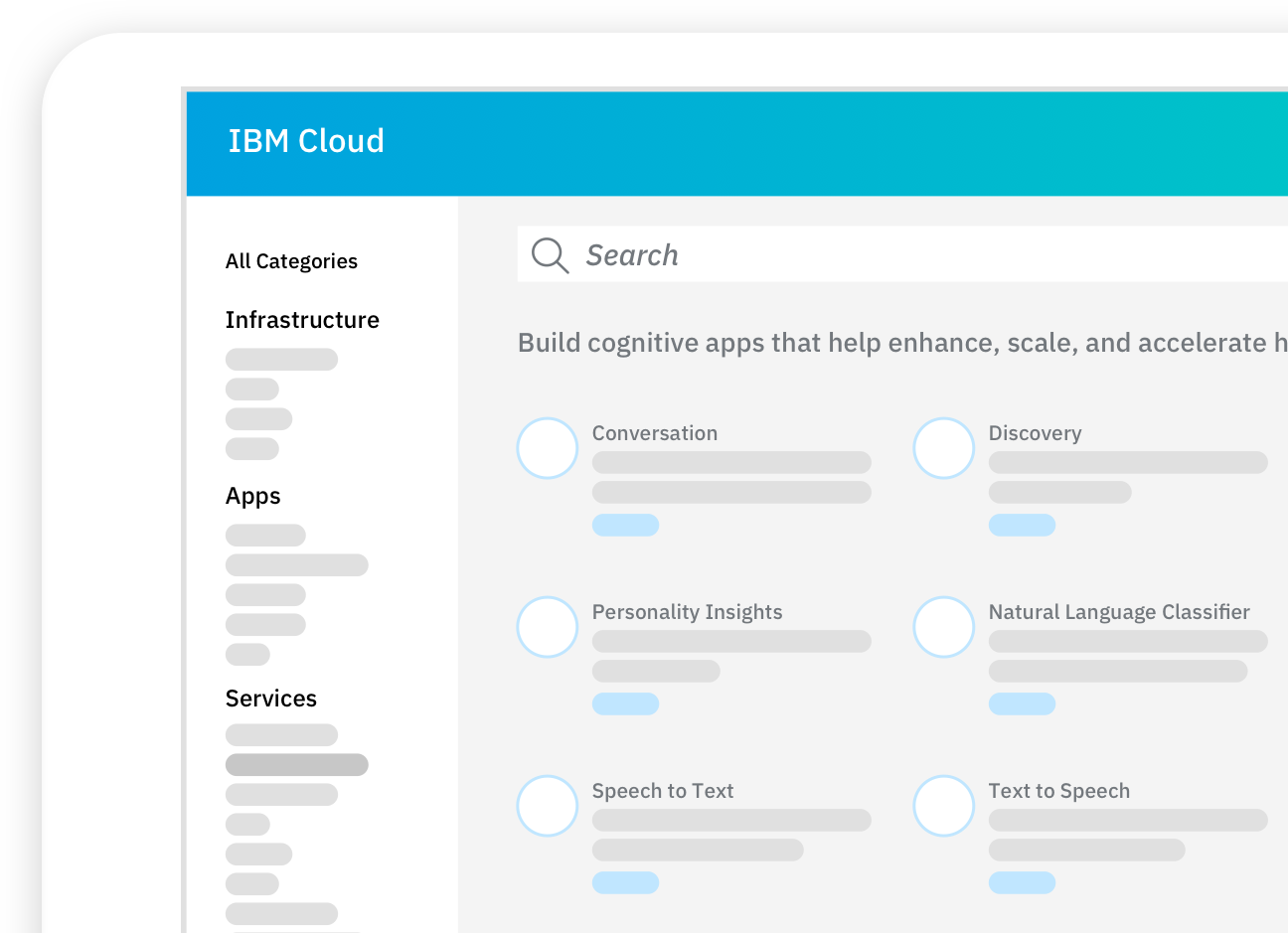 IBM Cloud catalog